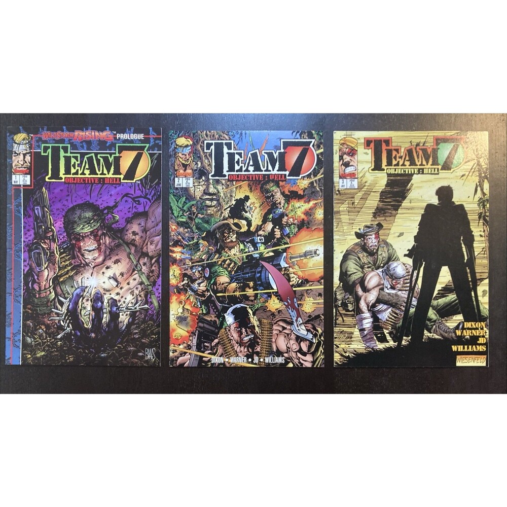 Team 7 Objective: Hell First Printing Complete Series (1995 Image Comics)
